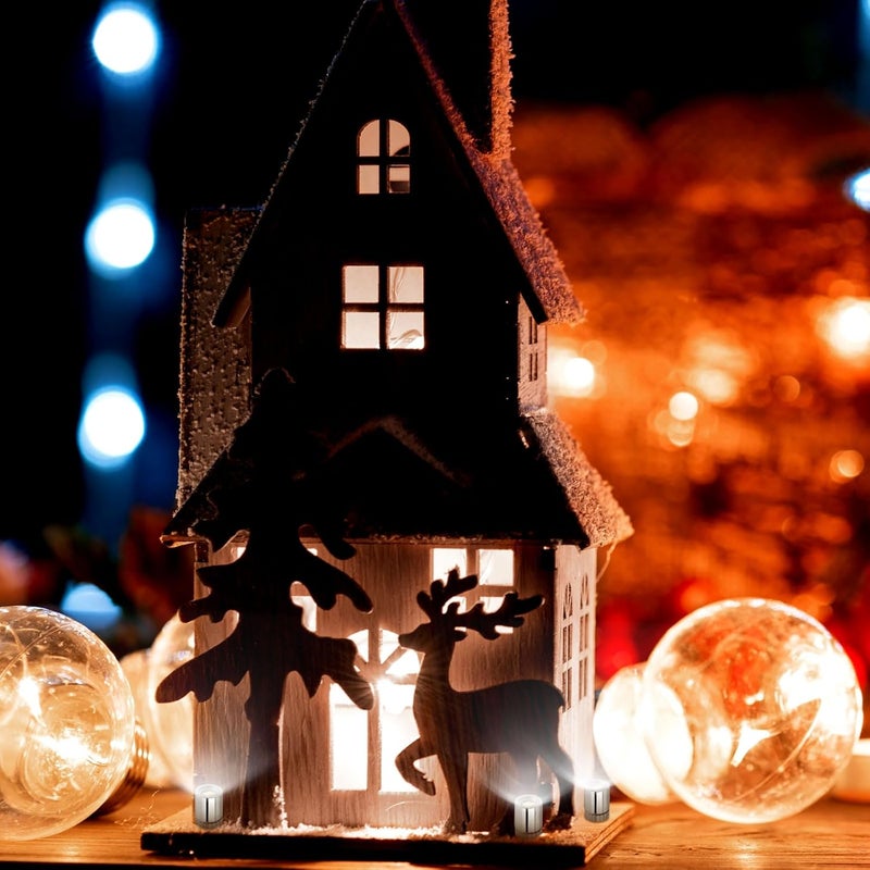 BTFO 10pcs Micro Led Lights, Battery Powered Tiny Led Lights Small Mini Dollhouse Miniature Light for Paper Lantern Party Decoration Crafts Dollhouse Accessories (White Light) - Image 5